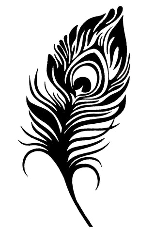 Quick tattoo Glittertatuering Feather 5st