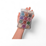 Set med 12 BIOglitter PXP