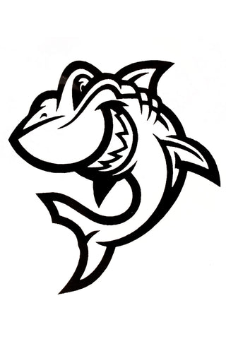 Quick tattoo Glittertatuering Shark 5st