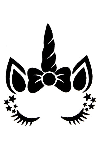 Quick tattoo Glittertatuering Unicorn Eyes 5st