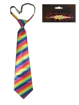 Tie rainbow colored
